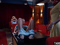 Whoa this guy with pussy gets tag teamed fucked hard by two monster cock trannies shocking!