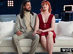 Wifey milf queen mirage rides huge bbc bent over while husband watches