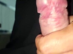 italian stepson rips clothes and cums closeup on phone