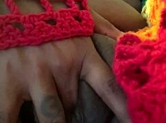Homemade Ebony Amateur Squirts Easily Solo Then Toys Big Clit