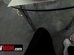 oh god stepmommy's wet panties slide off for my virgin cock