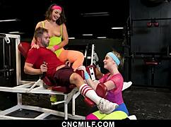 Ultimate Milf Package Delivers Bent Over Doggystyle Blowjobs and Group Cowgirl Rides