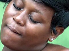 watch neighbor moan kissing in garage as dildo fills pussy with cum