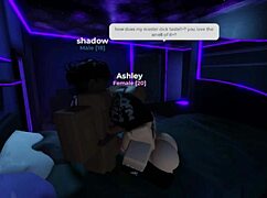 Intense big black cock ravages white whore's wet pussy turning her into obedient sex slave on Roblox