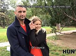 whoa this pregnant milf in red gets drilled for cash while hubby's watching 😏💦