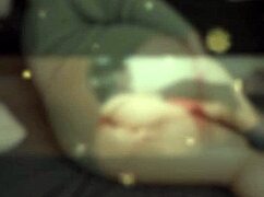 Chubby brunette milf gags on roommate's big cock, wet pussy fingered on bed.