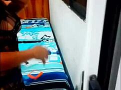 Ebon Latina Milf Craves Hot Cum Flood in Her Tight Vagina This Christmas Eve