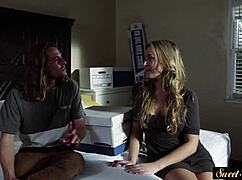 Classy Teenage Babe Enjoys Sensual Foreplay Before Intense Doggystyle Pounding