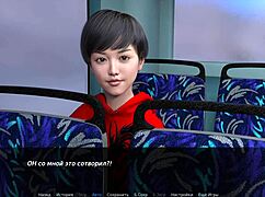 Zoe The Exhibitionist Flashes Big Tits And Pussy On Public Bus In Part 3 Gameplay