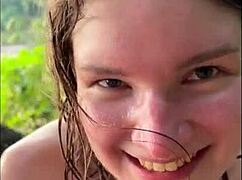 can you handle this oily bikini teen's deepthroat titjob turning into public beach cum explosion?!