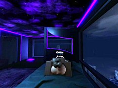 Intense big black cock ravages white whore's wet pussy turning her into obedient sex slave on Roblox