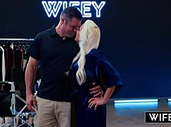 wifey taylor upton married milf rides bbc in hotwife creampie fantasy