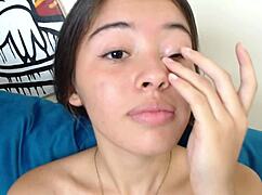 petite teen hits vaginal orgasm from my pussy groping