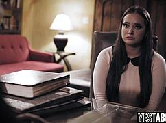 cheating busty milf hairy pussy begs priest forgiveness sucking monster cock doggystyle church!