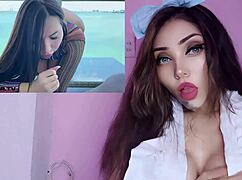 gracie glam sneaks hand through gloryhole to stroke massive throbbing cock