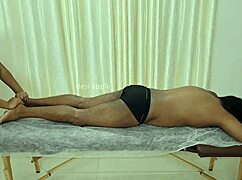 indian spa massage turns asian exotic with oily hands and hidden touches!