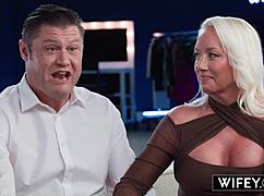 wifey taylor upton married milf rides bbc in hotwife creampie fantasy