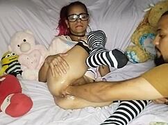 i help this brazilian milf fist her squirting pussy domination homemade