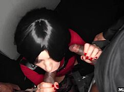 painter thief ada wong bends for anal assfucking and double penetration submission