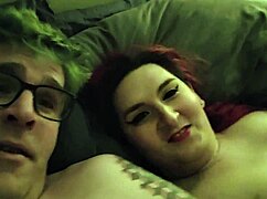 shemale chokes on cock then takes deep anal creampie in older homemade vid