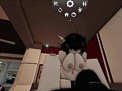 shark slut with big ass tits gets fucked hard in roblox condo game