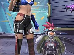 this tight free fire babe twerks so hot it'll drive gamers crazy lol