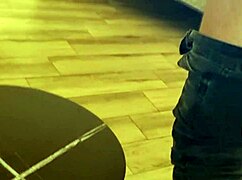 Jerking huge cock cums on face forces full swallow