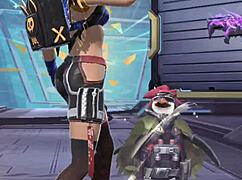 this tight free fire babe twerks so hot it'll drive gamers crazy lol