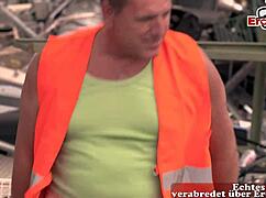 i watch busty german redhead milf take anal in outdoor mmf threesome