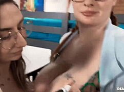 Dorm slut bent over gagging on cock deepthroated doggystyle cumshot facial