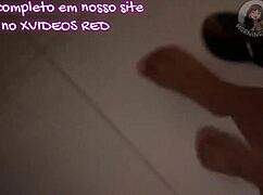 hung visitor surprises wife at home fucks her bed