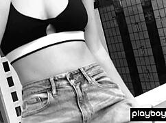 imagine skye blue stripping those natural tits knocking you off your feet?