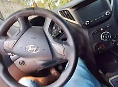 Heart races flashing cock to fiery redhead asking directions