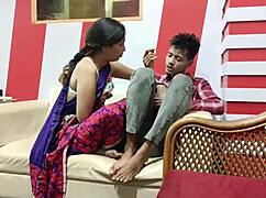 Big Tits Indian Milf Rides Stepson's Cock Missionary Squirting Passionate Creampie!