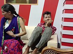 Big Tits Indian Milf Rides Stepson's Cock Missionary Squirting Passionate Creampie!