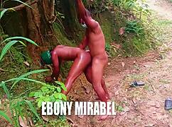 Once upon a time, amateur Czech girlfriend takes massive BBC outdoors