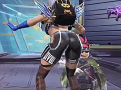 this tight free fire babe twerks so hot it'll drive gamers crazy lol