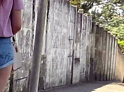 Heart races flashing cock to fiery redhead asking directions