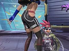 this tight free fire babe twerks so hot it'll drive gamers crazy lol
