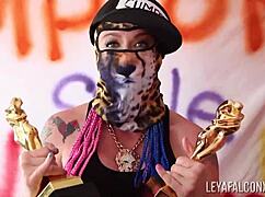 Big Ass Slut Leya Falcon Explodes In Huge Wet Orgasm Threesome