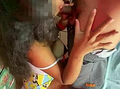 i teased my step-brother after parents left he couldnt resist my ass