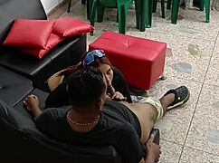 Hermosa Latina milf with big tits gives best deepthroat visits part 2