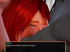 Redhead Explores Monster Big Cock In Erotic Family Scene 332