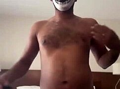 Desi Ass Spanked Red Through Ripped Fishnets on Bed