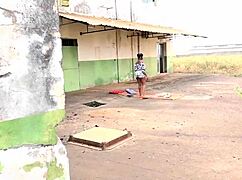 Damn Neighbor Dildos Pussy In Garage Surprise!