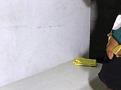 Ebony slender milf dances seductively before tight pussy play