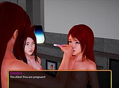 Redhead Explores Monster Big Cock In Erotic Family Scene 332