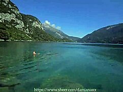 damn i'm showering naked then fucking in italy lake 😍 damiana brazilian slut ep 9 💦🌊