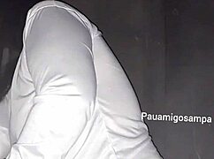 Married Slut Sucks Deep Then Takes Black Cock in Swingers Glory Holes!