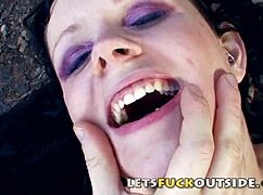 Cemetery Outdoor Fuck Pounds Petite Brunette Missionary Style